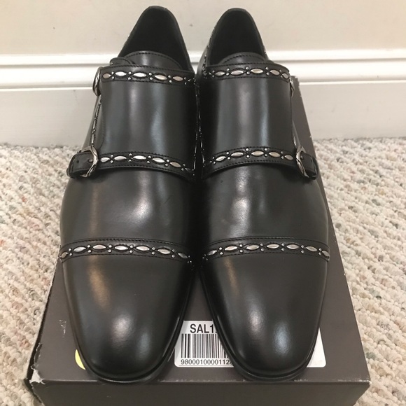 ?Roberto Cavalli black leather studded dress shoe main image 9